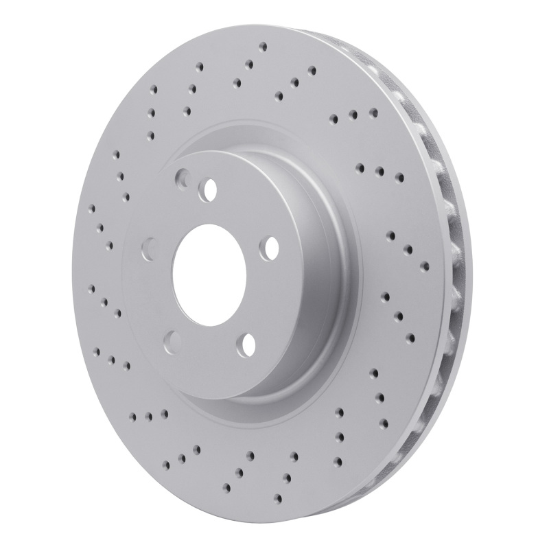 Mercedes-Benz CL550 Brake Rotor (1) - Front - R1 Concepts - Drilled GeoMET - `07-`13